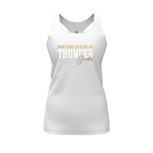 [FT0TRBWH-FYS-LOGO2] Decker Racerback Tank Top (Female Youth S, White, Logo 2)