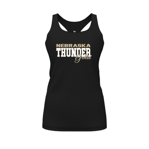[FT0TRBBK-FYS-LOGO2] Decker Racerback Tank Top (Female Youth S, Black, Logo 2)