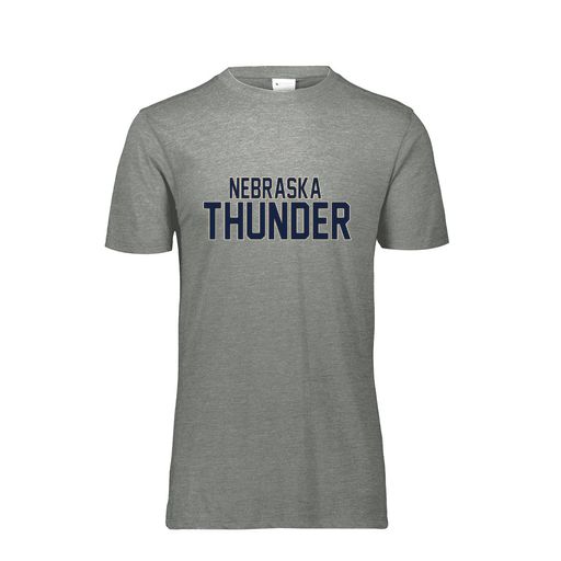 [FTSCUBGY-YS-LOGO3] Decker Youth Tri-Blend T-Shirt - Short Sleeve (Youth S, Gray, Logo 3)