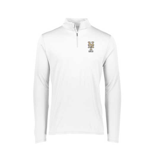 [FTLQFLWH-FAXS-LOGO1] Decker Women's Flex-Lite 1/4 Zip Shirt (Female Adult XS, White, Logo 1)
