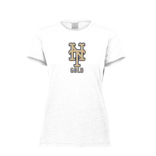 [FTSCUBWH-FAXS-LOGO1] Decker Women's Tri-Blend T-Shirt - Short Sleeve (Female Adult XS, White, Logo 1)