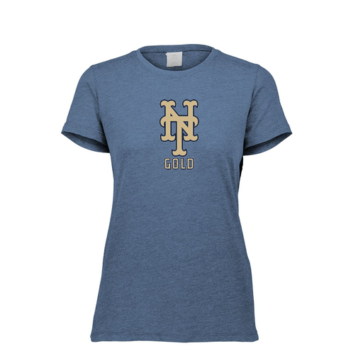 [FTSCUBNV-FAXS-LOGO1] Decker Women's Tri-Blend T-Shirt - Short Sleeve (Female Adult XS, Navy, Logo 1)