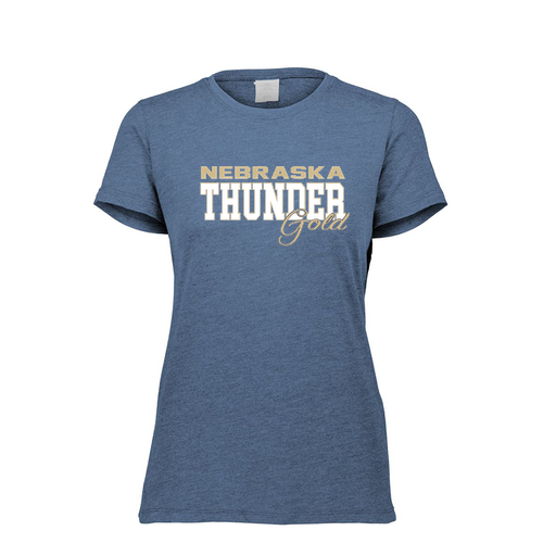 [FTSCUBNV-FAXS-LOGO2] Decker Women's Tri-Blend T-Shirt - Short Sleeve (Female Adult XS, Navy, Logo 2)