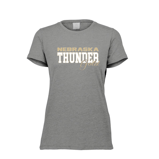 [FTSCUBGY-FAXS-LOGO2] Decker Women's Tri-Blend T-Shirt - Short Sleeve (Female Adult XS, Gray, Logo 2)