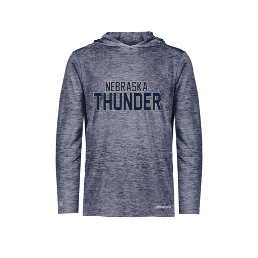 [FOLHCGNV-AS-LOGO3] Decker Men's Charge Hoodie (Adult S, Navy, Logo 3)