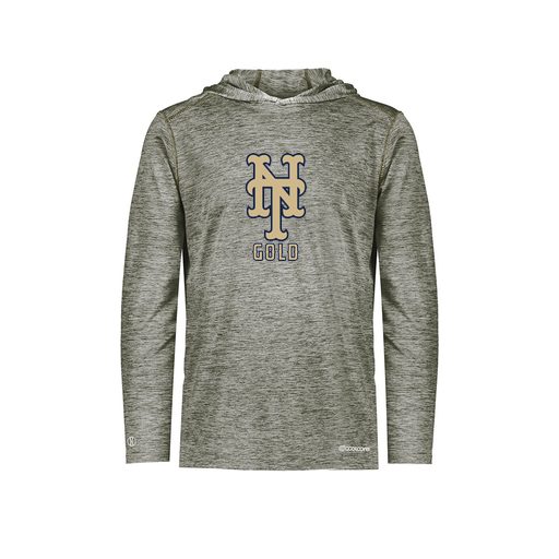 [FOLHCGGY-AS-LOGO1] Decker Men's Charge Hoodie (Adult S, Gray, Logo 1)