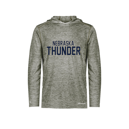 [FOLHCGGY-AS-LOGO3] Decker Men's Charge Hoodie (Adult S, Gray, Logo 3)