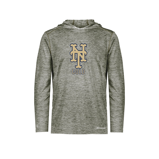 [FOLHCGGY-YS-LOGO1] Decker Youth Charge Hoodie (Youth S, Gray, Logo 1)