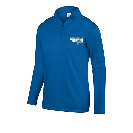 [FOLQFFRY-AS-LOGO2] Decker Men's FlexFleece 1/4 Zip (Adult S, Royal, Logo 2)